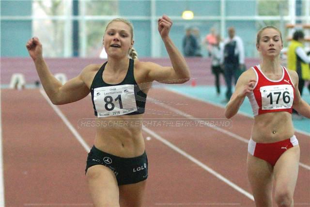 60-Meter-Siegerin Lisa Mayer